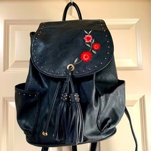 Rose Drawstring Backpack.